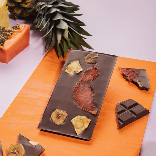 BARRA CHOCOLATE 70% CON SALPICÓN 30GR