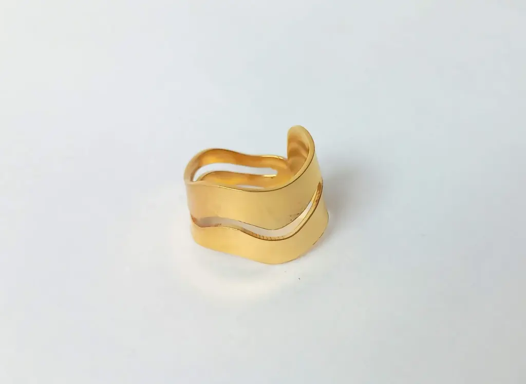 ANILLO RÍO PLATA Y DORADO
