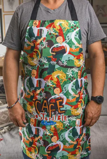 [A9043-17] DELANTAL ECO CAFE