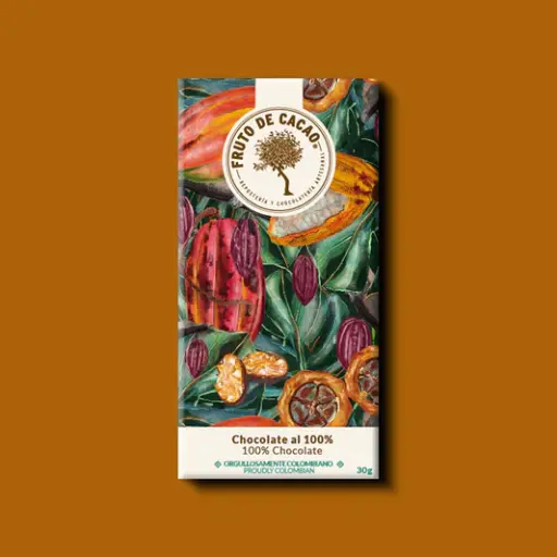 [BS009] BARRA CHOCOLATE 100% 30GR