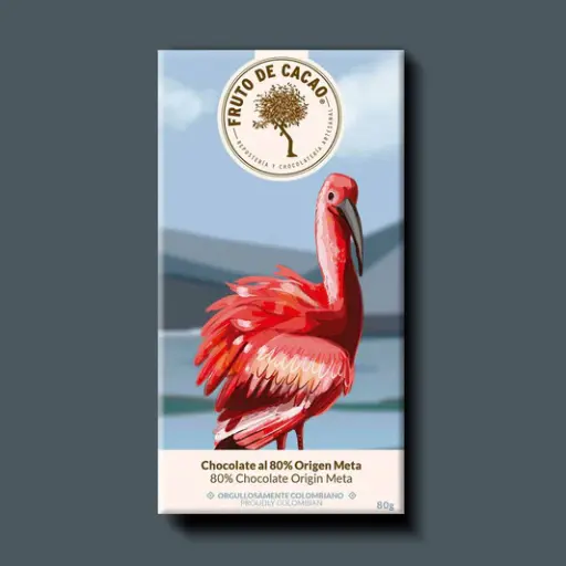 [BS033] BARRA CHOCOLATE 80% ORIGEN META 30GR