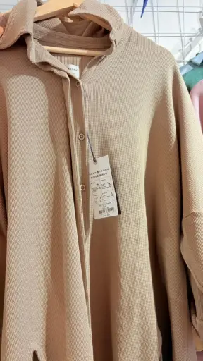 OVERSIZED ORGANIC WAFFLE SHIRT